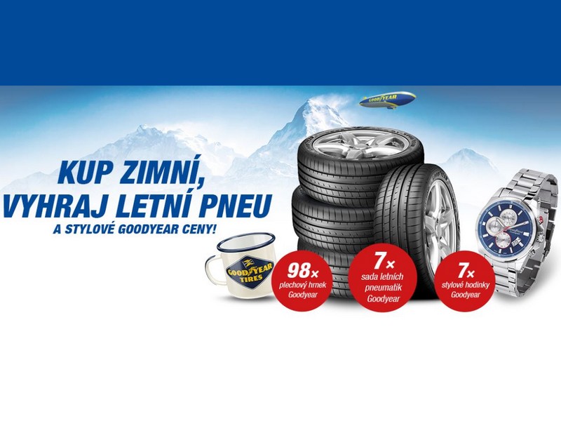 Goodyear spouští hru „Kup zimní, vyhraj letní“